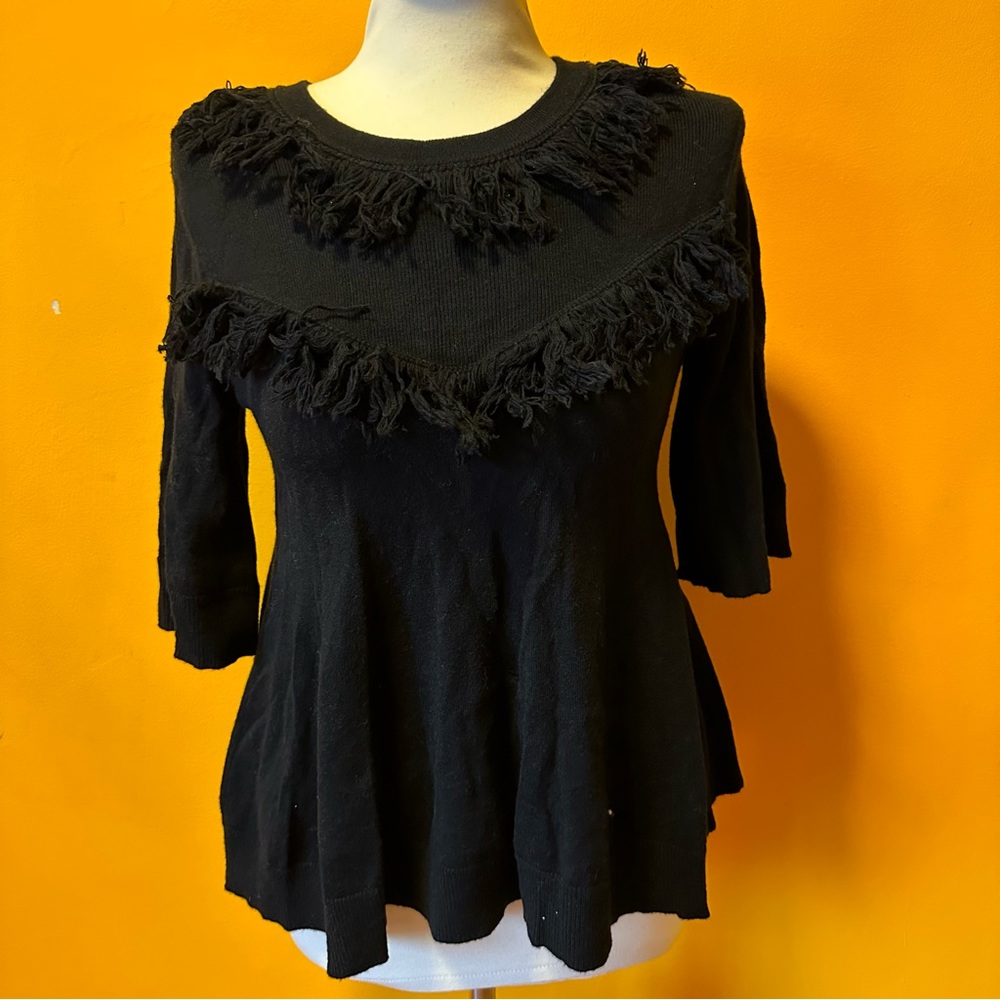 Kate Spade Fringe Pullover Sweater - Size Small